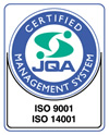 ISO 9001,ISO14001認証ロゴ